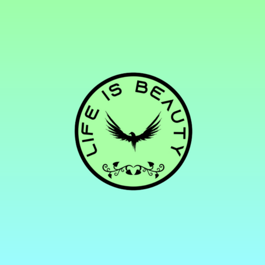 Life Is Beauty Circle Sticker