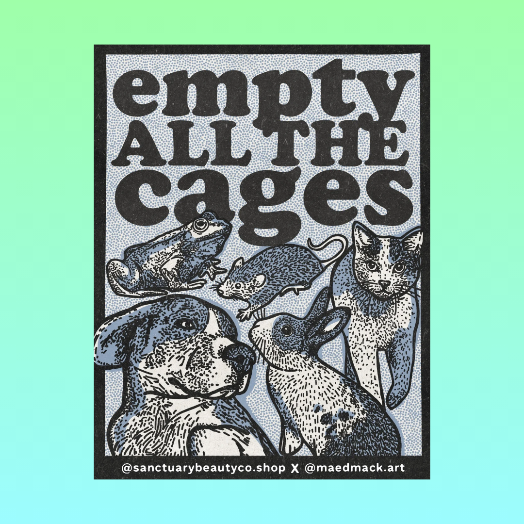 "Empty All The Cages" Sticker